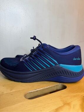 Dansko Stability Walking Sneakers Navy Blue Arch Support Shoes Size 39